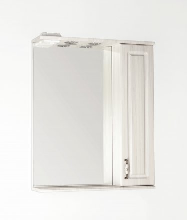 Зеркальный шкаф Style Line Олеандр-2 65/С, рельеф пастель